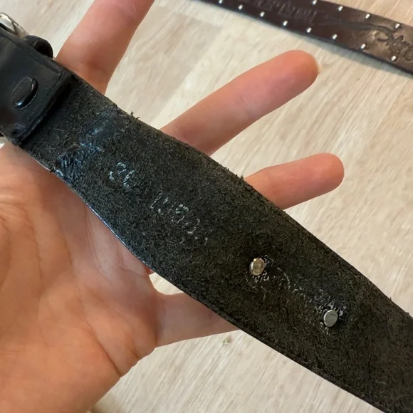 Vintage belt with silver conch - Picture 4 of 7